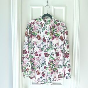 Equipment Femme Silk Floral Button Up Blouse